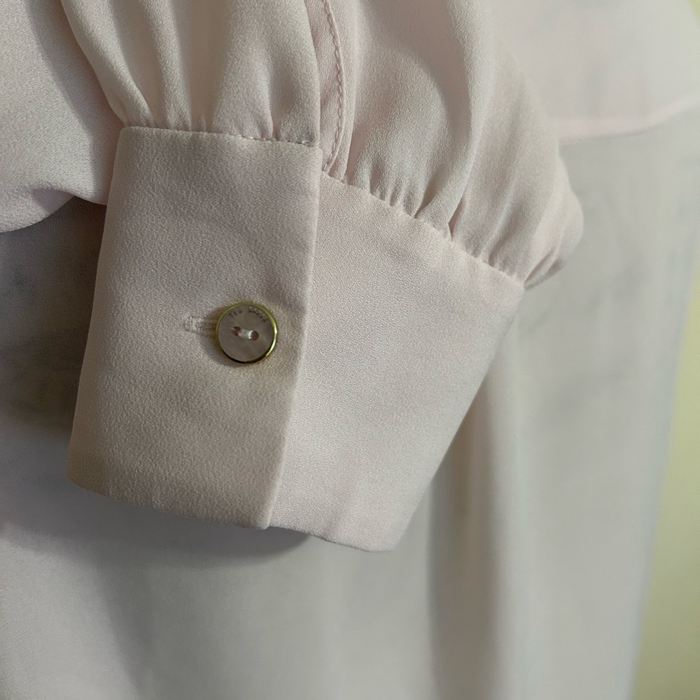 Ted Baker Pink Flora Long Sleeve Blouse - Picture 9 of 9